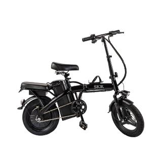 【SKR】現貨 14吋摺疊電動自行車 350W免駕照安全帽可載人 P1小旋風電動輔助自行車 尊爵款 (電輔車)