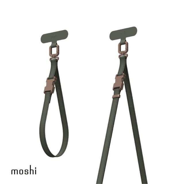 【moshi】二合一背帶/手腕帶 - 苔影綠(手機背帶 手機掛繩)