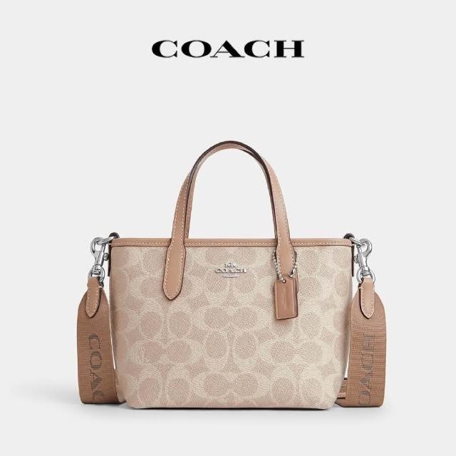 【COACH】蔻馳官方直營 CITY 馬車圖案/經典Logo迷你托特包 托特手袋 斜背包 手提包-多色任選(CCO38/CW032)