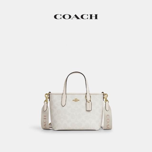【COACH】蔻馳官方直營 CITY 馬車圖案/經典Logo迷你托特包 托特手袋 斜背包 手提包-多色任選(CCO38/CW032)