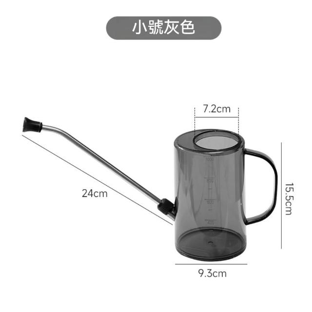 茉家】不鏽鋼壺嘴帶刻度透明澆花器(小號1入) - momo購物網- 好評推薦