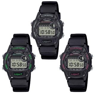 【CASIO 卡西歐】運動風格計時手錶-3款可選 情人節 送禮(W-220H-1A/W-220H-1A2/W-220H-1A3)