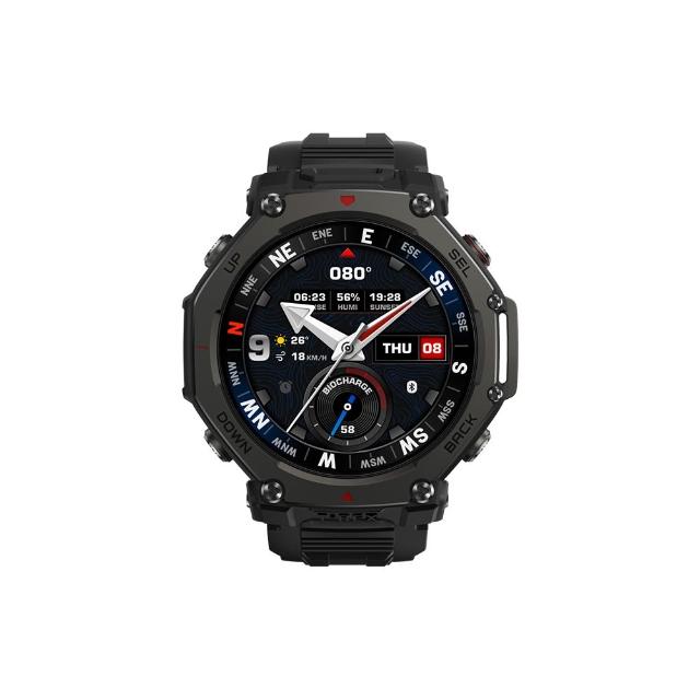 【Amazfit 華米】T-Rex 3 PRO五級鈦合金智慧手錶(雙色LED手電筒/藍寶石鏡面/身體電量/3000 nits亮度)