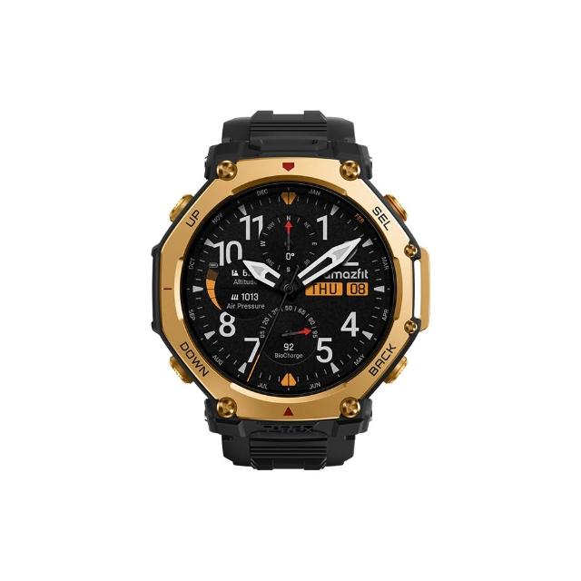 【Amazfit 華米】T-Rex 3 PRO五級鈦合金智慧手錶(雙色LED手電筒/藍寶石鏡面/身體電量/3000 nits亮度)