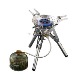 【Pro Kamping 領航家】新暴焱爐 黑焱版 PK-34BK(可收折 大火力 防風高山爐 攻頂爐 蜘蛛爐 登山爐 露營爐)
