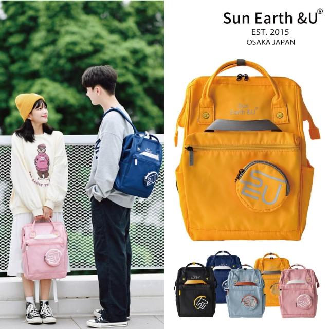 【Sun Earth&U】日本17口袋收納Macoroon行李後背包/旅行包/媽媽包(日本原廠授權商)