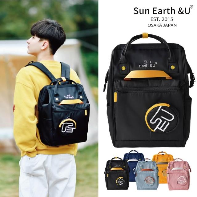 【Sun Earth&U】日本17口袋收納Macoroon行李後背包/旅行包/媽媽包(日本原廠授權商)