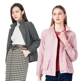 【KeyWear 奇威名品】乾爽舒適長袖夾克(共2色)