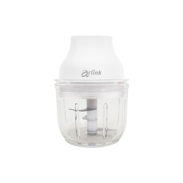 【Arlink】2入組 AG270CB  一大一小玻璃款 三色可選 食物料理機/電動蒜泥器/切蒜機(蒜泥機)
