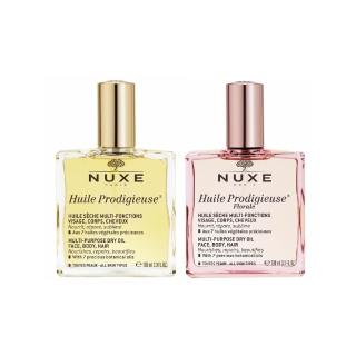 【NUXE 巴黎歐樹】全效精華油100ml 一瓶多用全身肌膚頭髮(兩款任選-晶亮/花香 公司貨)