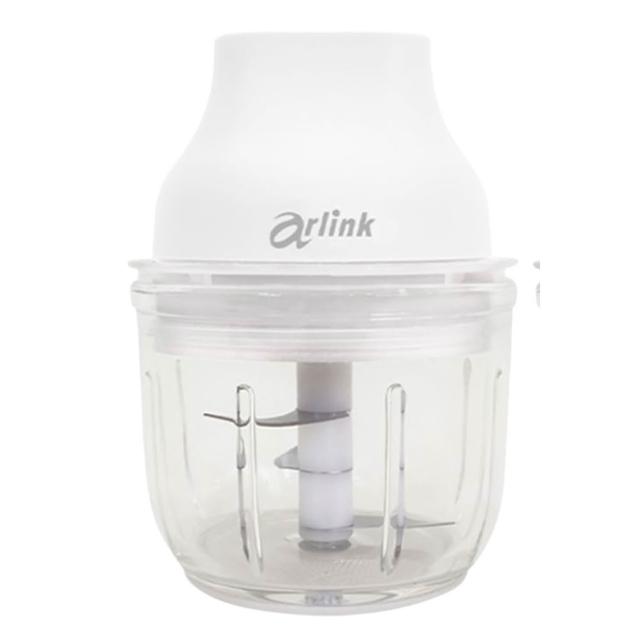 【Arlink】2入組AG270C 玻璃款 雙杯雙刀設計 食物料理機(電動蒜泥器/切蒜機/料理機/搗蒜器)