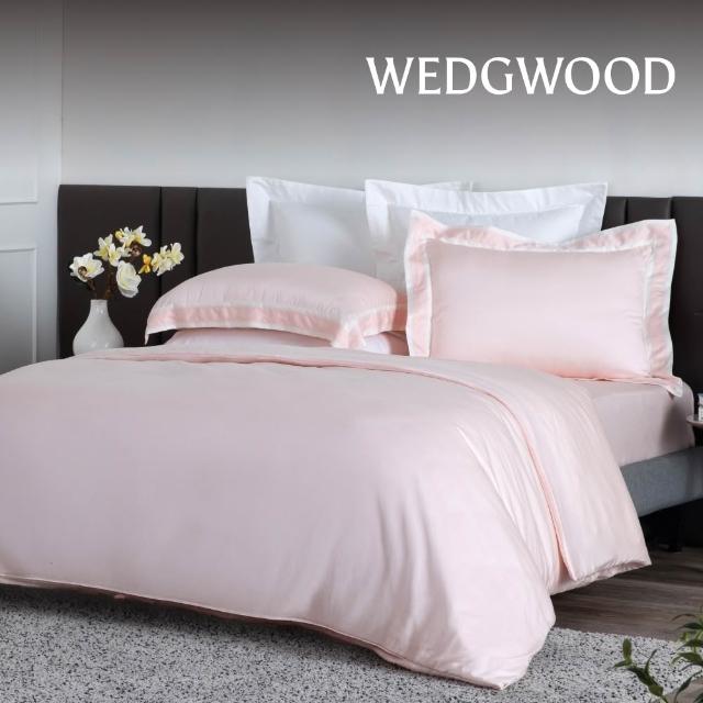 【WEDGWOOD】天絲兩用被床包枕套四件組 特大｜簡意素色(60支300織)