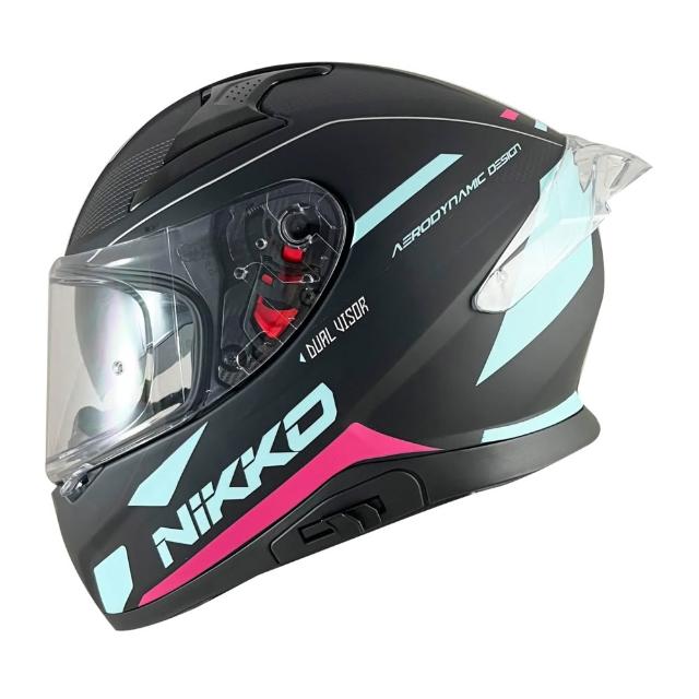 【Nikko】N812-02 進化觸發者 全罩式安全帽(加大式下巴襯墊 尾翼帥氣款 內建耳機槽)