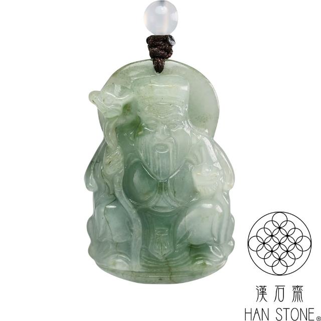 漢石齋】天然翡翠A貨土地公玉佩吊墜(26*39*9mm以上) - momo購物網