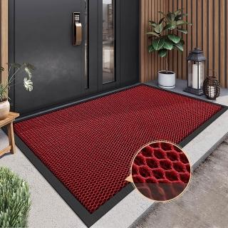 大江 質感高彈力刮泥踏墊 3D網格落塵舒適腳感 室外玄關門口墊防滑腳踏墊 門前地墊耐磨止滑墊60x90cm