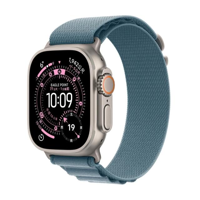 三合一充電座組【Apple】Apple Watch Ultra3 2025 GPS+行動網路 49mm(鈦金屬錶殼搭配高山錶環)