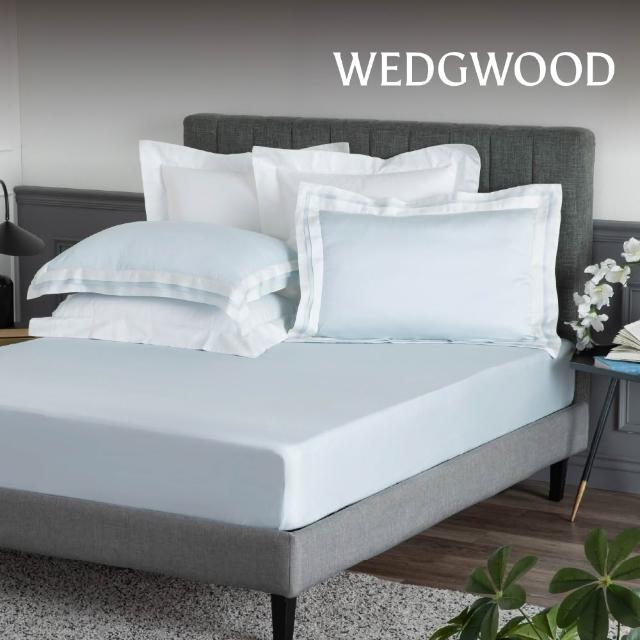 【WEDGWOOD】100%天絲簡約素色 床包枕套三件組(加大任選｜80支350織)