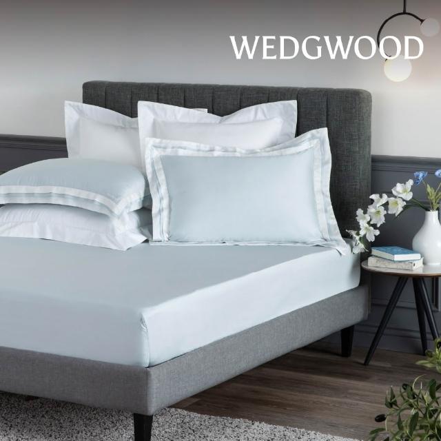 【WEDGWOOD】100%天絲簡約素色 床包枕套三件組(特大任選｜80支350織)