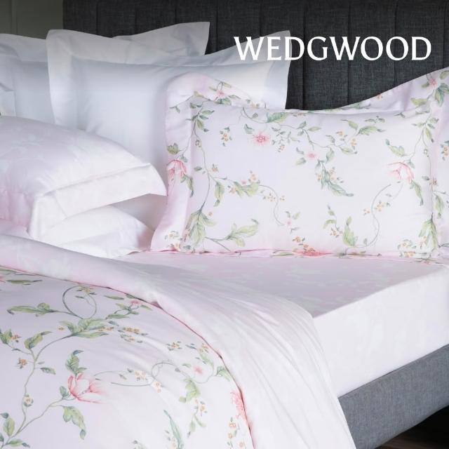 【WEDGWOOD】天絲純棉印花 雙人薄被套加大床包四件組 (加大任選｜60支300織)