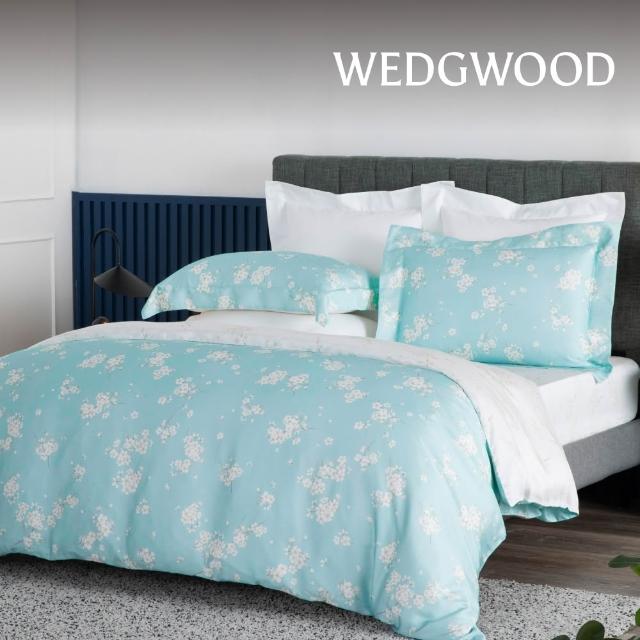 【WEDGWOOD】天絲純棉印花 雙人薄被套加大床包四件組 (加大任選｜60支300織)