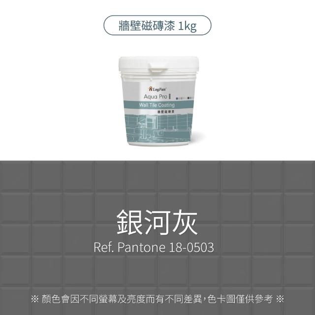 【樂客】磁磚漆 - 浴室牆壁磁磚改色、衞浴防水翻新｜單罐[1kg](防霉不卡垢、耐擦洗、防水)