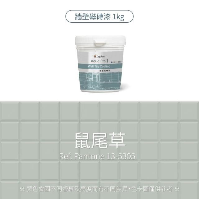 【樂客】磁磚漆 - 浴室牆壁磁磚改色、衞浴防水翻新｜單罐[1kg](防霉不卡垢、耐擦洗、防水)