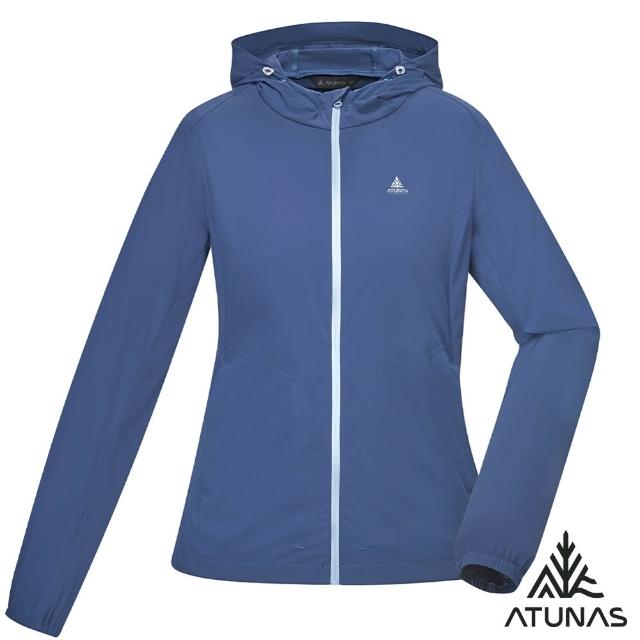 【ATUNAS 歐都納】女款涼感輕薄連帽風衣外套(A8GA2517W/3色任選/防曬抗UV/透氣親膚/戶外休閒/日常穿搭)