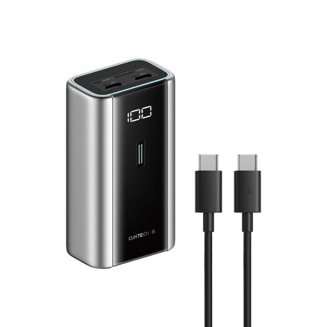 【CUKTECH 酷態科】6000mAh 22.2Wh 55W 迷你型 快充行動電源(6號 PB060 數顯 大陸3C認證 CCC)