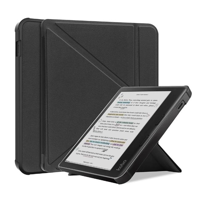 Kobo Libra Colour / libra2 7吋電子書保護套保護殼橫向直立皮套(簡約
