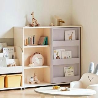 【iloom 怡倫家居】專案品-iloom 怡倫家居 EDDI KIDS 滑軌雙層收納書架