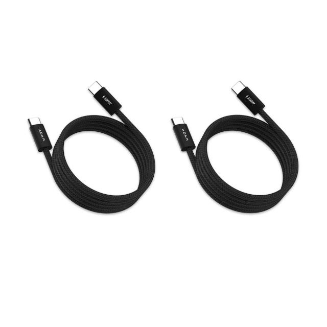 【ADAM 亞果元素】一組二條線入 iLinio C100 USB-C 100W 磁吸充電線(一年保固)