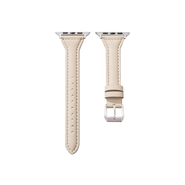 【OMG】Apple Watch 11代 經典女士皮革錶帶 iwatch替換錶帶 42mm/46mm