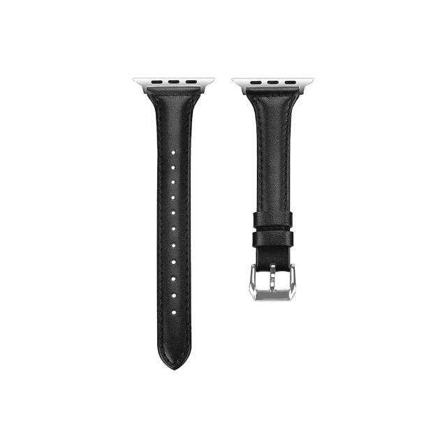 【OMG】Apple Watch 11代 經典女士皮革錶帶 iwatch替換錶帶 42mm/46mm