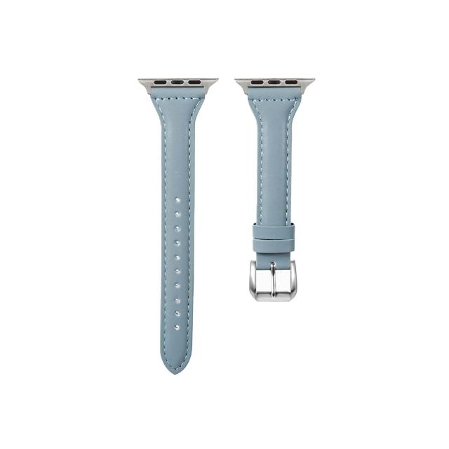 【OMG】Apple Watch 11代 經典女士皮革錶帶 iwatch替換錶帶 42mm/46mm