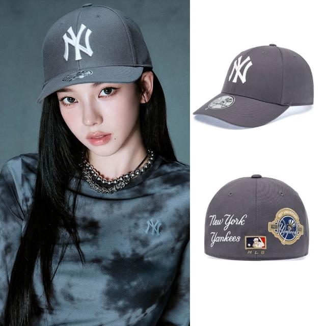 【MLB】硬頂棒球帽 全封帽 KARINA同款/TWS同款 道奇/洋基隊 (3ACPBB26N-三款任選)