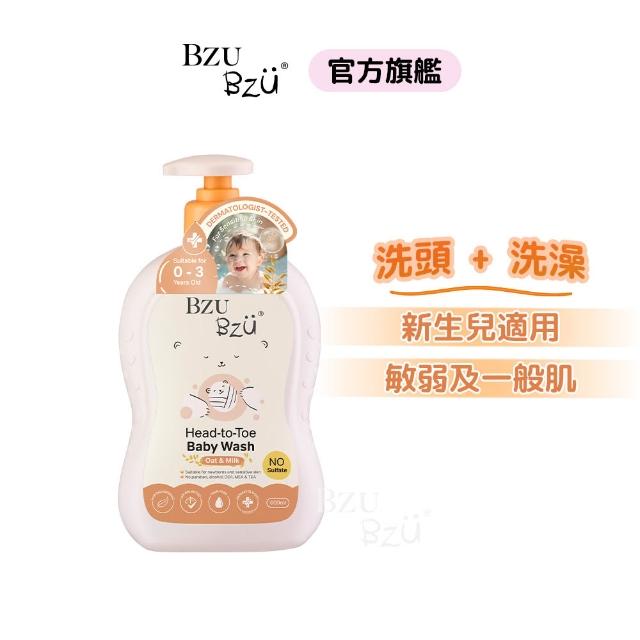 【BZU BZU】嬰兒洗髮沐浴乳 600ml(舒緩香/燕麥牛奶/棉花籽香草 任選)