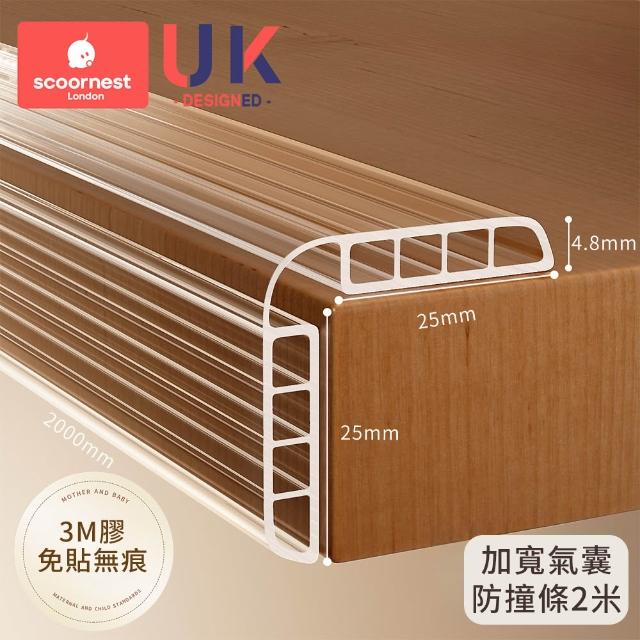 【科巢】3M膠免貼無痕 加厚空氣防撞條 即撕即用加強柔軟 嬰幼兒童安全透明防撞角 桌角泡棉緩衝保護