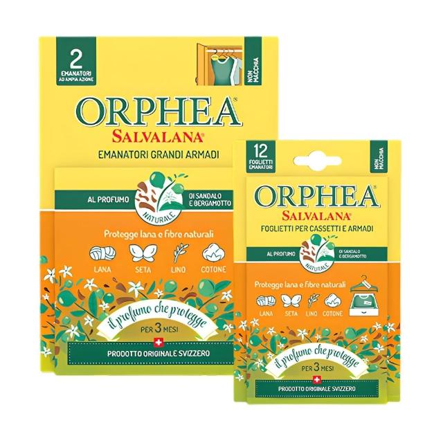 【ORPHEA 歐菲雅】書籤式衣物掛片+掛耳式衣物吊片(可取代樟腦丸、增添衣物香味)