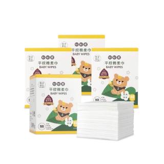 【妙妙熊】平紋棉柔巾-80張/盒 超值4盒組(16入的單品賣場)