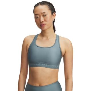【UNDER ARMOUR】UA 女 Crossback 中衝擊運動內衣_1361034-587(藍綠色)
