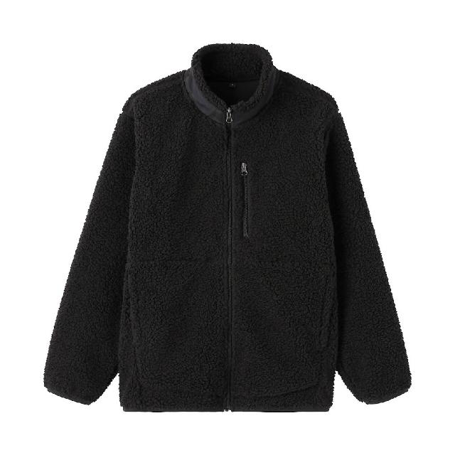 【MUJI 無印良品】男絨毛刷毛外套(黑色/米黃/摩卡棕)
