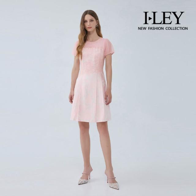 【ILEY 伊蕾】氣質洋裝-蕾絲/印花/雪紡/假兩件/七分袖(多款任選)
