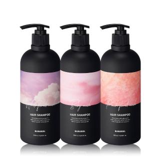 【BANANAL】韓國胺基酸香氛洗髮精500ml x3入組(蛋白質調理/溫和弱酸性配方/水潤感質地/5款香味任選)