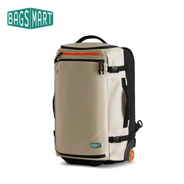 【BAGSMART】旅人Ultra兩用雙肩拉桿包43L ★大容量 防潑水 滑板輪 登機旅行袋