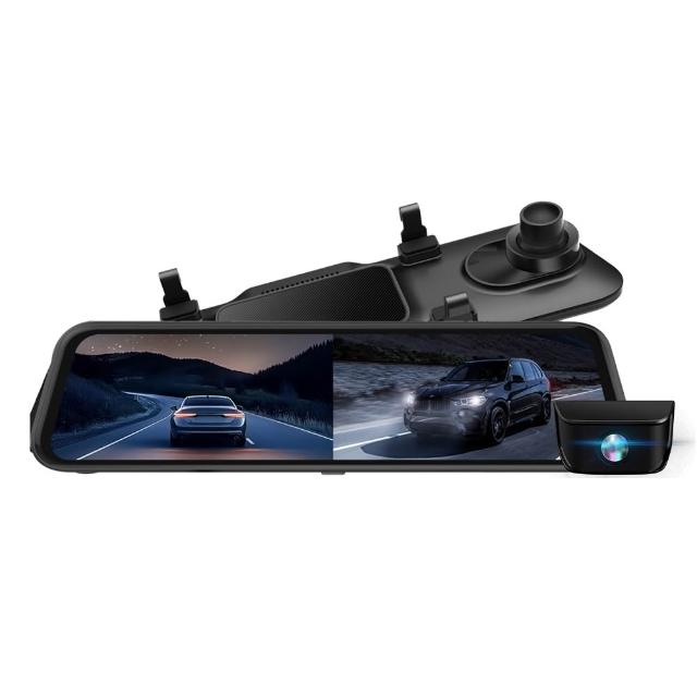 【Autotek】電子後視鏡行車記錄器(4K+2K前後雙Sony星光夜視 TS碼流 固定照相區間測速科技執法)
