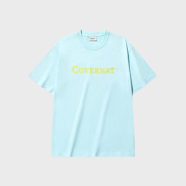 【COVERNAT】男女款-經典款Logo短袖T恤(UNI短袖上衣 黑/深海軍藍/混灰/萊姆綠/天藍/白色)