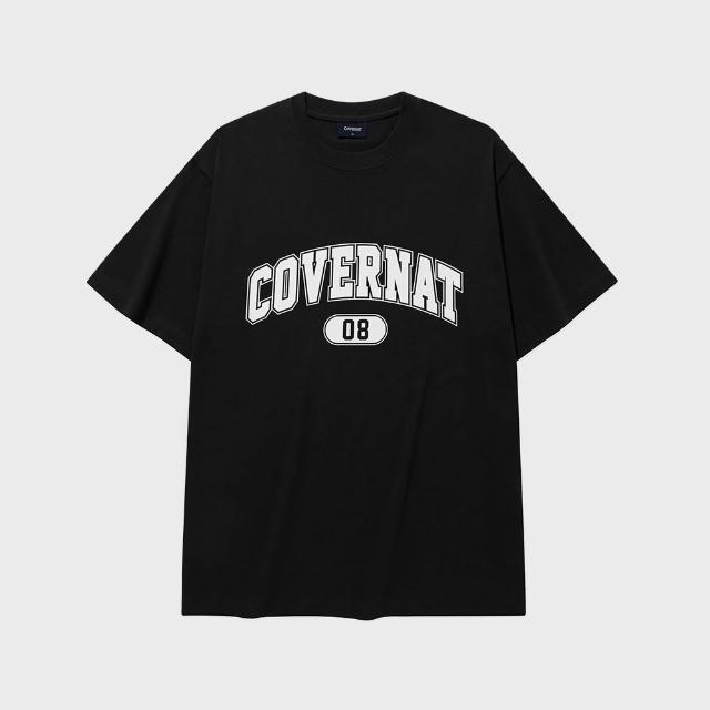 【COVERNAT】經典數字Logo短袖T恤 (UNI短袖上衣 黑/卡其/海軍藍/白色)