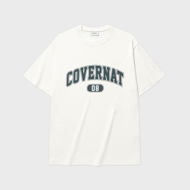 【COVERNAT】經典數字Logo短袖T恤 (UNI短袖上衣 黑/卡其/海軍藍/白色)