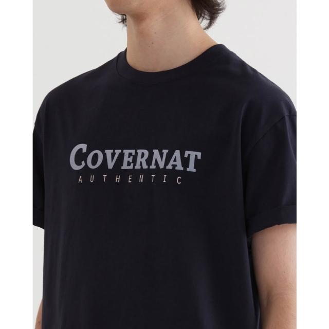 【COVERNAT】官方旗艦館 男女款- Logo短袖T恤 (UNI短袖上衣 黑/萊姆綠/燕麥/白色)