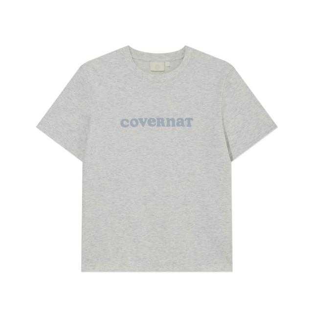 【COVERNAT】官方旗艦館 男女款- Logo短袖T恤 (UNI短袖上衣 黑/萊姆綠/燕麥/白色)